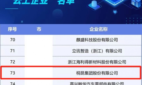 BG大游集团入选浙江省第二批制造业“云上企业”名单